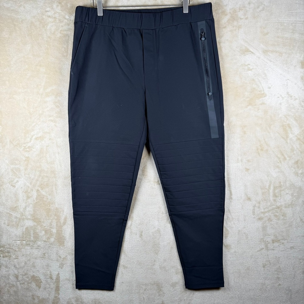Greyson‎ Montauk Performance Jogger Pants Mens L Black Tapered Performance Golf